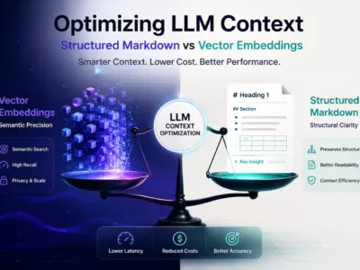structured markdown vs vector embeddings