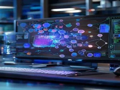 AI-powered molecular visualization on a laboratory computer screen — NVIDIA’s BioNeMo Agent Toolkit: Finally Solving the Reli