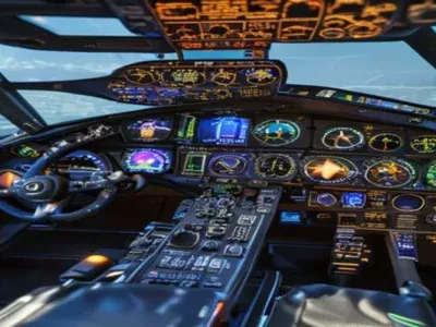 high-fidelity flight simulator cockpit rendering — The $12.7 Billion AI Pilot: How Shield AI’s $2B Bet on Aechelon Changes Au