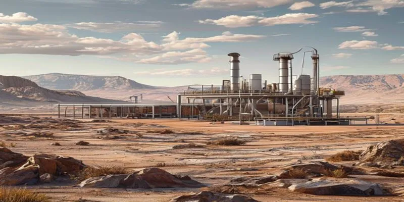 modular direct lithium extraction plant in arid landscape — The Silent Revolution Beneath Our Feet: How Rapid Lithium Extract