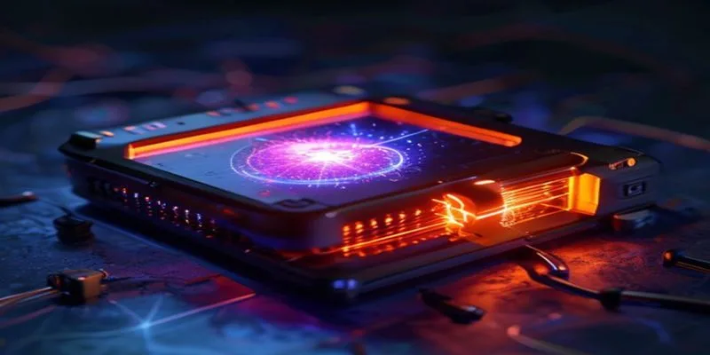 quantum sensor device glowing with critical phase energy — Unlocking Unprecedented Sensitivity: How Quantum Phase Transitions